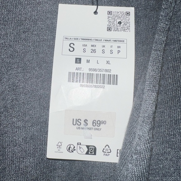 Zara Knit Wrap Dress - Picture 3 of 6